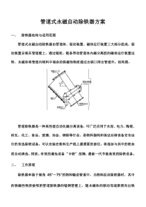 管道式永磁自动除铁器方案