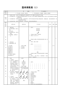 篮球体育课教案