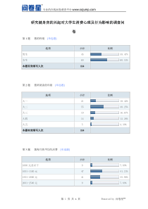 研究健身房的兴起对大学生消费心理及行为影响的调查问卷-默认报告