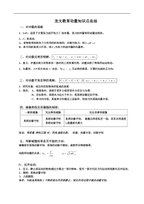 动量、动量守恒定律知识点总结