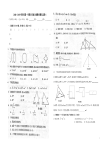 2018-2019八年级数学上册期末试卷-5套(部分含有答案)