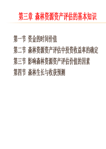 第三章森林资源资产评估的基本知识