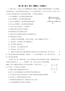 第三章重力弹力摩擦力分类练习