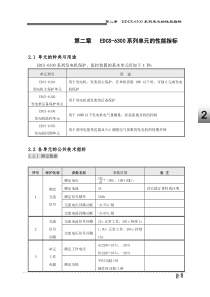 第二章EDCS-6300系列单元的性能指标