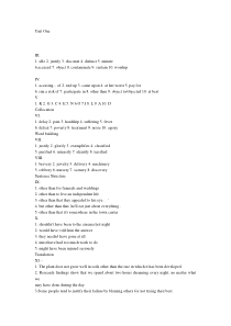 第二版新视野大学英语读写教程第四册课后答案(全)