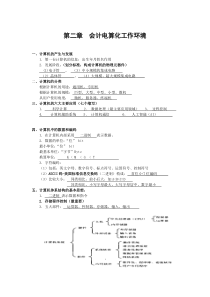 第二章会计电算化工作环境讲义