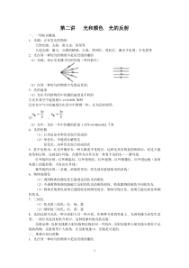 第二讲光和颜色光的反射