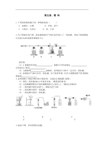 第五章燃料测试题