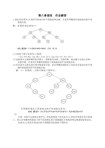 第八章查找补充作业解答(Java版)