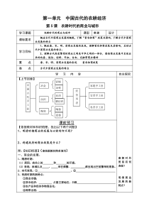 第5课  农耕时代的商业与城市