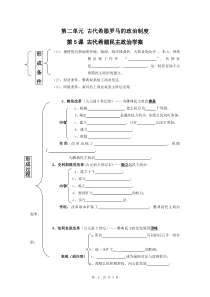 第5课古代希腊民主政治学案