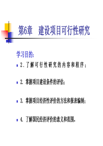 第6章建设项目可行性研究