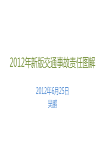 XXXX年新版交通事故责任图解(卡通立体版)