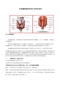 甲状腺疾病的外科治疗知识