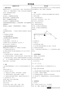 初中物理-简单机械讲义