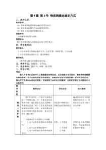 【教案】物质跨膜运输的方式