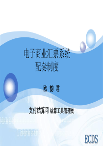 电子商业汇票系统配套制度.