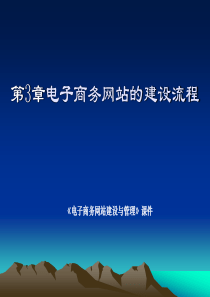 电子商务网站的建设流程ppt