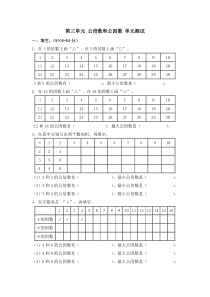 第三单元《公倍数和公因数》同步辅导[苏教版数学五年级下册地10册]