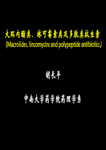 大环内酯类、林可霉素类及多肽类抗生素