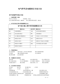 电气安装符号表示方法大全