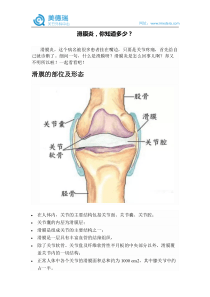 滑膜炎,你知道多少