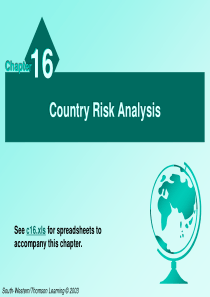 CH16CountryRiskAnalysis(国际金融管理,英文版)