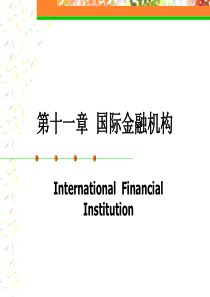 cha12国际金融机构(北京理工大学王红夏)