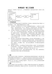 热喷涂的一般工艺流程