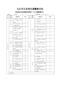 九江市公安局交通警察支队