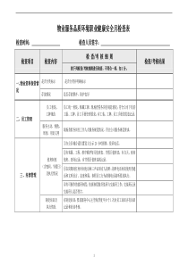 物业服务质量环境职业健康安全月工作检查表