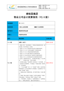 物业公司会计核算规范V20