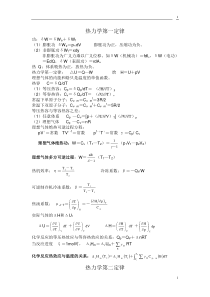 物理化学公式集(傅献彩_南京大学第5版)