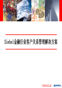 Siebel金融行业解决方案