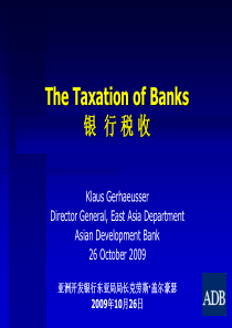 TheTaxationofBanks银行税收-T