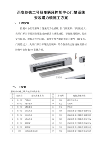 磁力锁安装(方案)