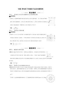 磁场-专题-带电粒子在磁场中运动问题特例