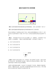 磁场对电流的作用力典型例题