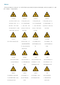 交通标志(部分)