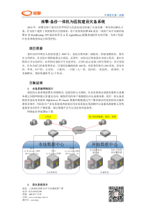 浪擎-备份一体机为医院建设灾备系统