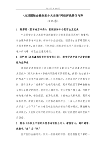 _应对国际金融危机十大良策_rdquo网络评选具体内容-