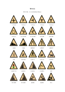 交通标志大全(最新版)