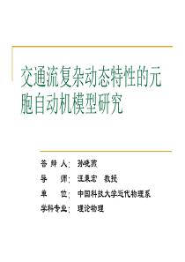 交通流复杂动态特性的元胞自动机模型研究