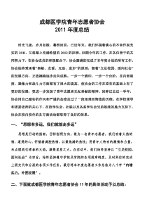 青年志愿者协会工作总结