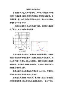 润湿与相对渗透率