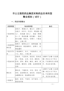 深圳市公立医院药品集团采购药品目录剂型整合规则-201698134047234