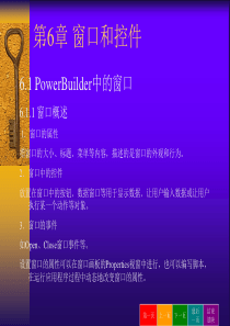 第06章教案-窗口和控件(PowerBuilder)