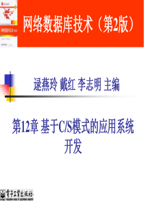 第12章基于C_S模式的应用系统开发