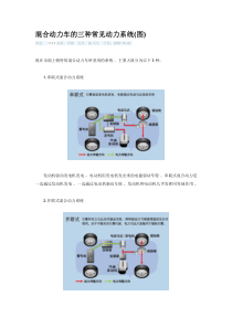 混合动力车的三种常见动力系统