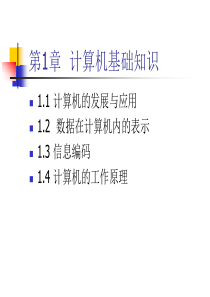 第1章计算机基础知识演示文稿